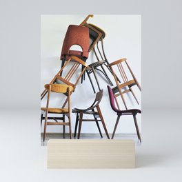 Chairs from 1960s Mini Art Print