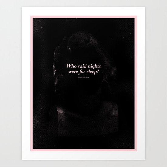 In The Dark: MONROE Art Print