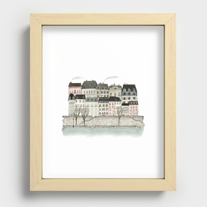 Paris for lunch Recessed Framed Print