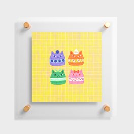 Cat Macaron Floating Acrylic Print