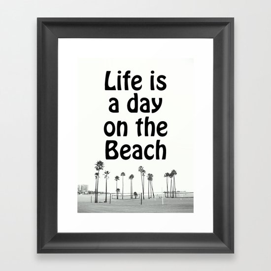 Beach Life Framed Art Print