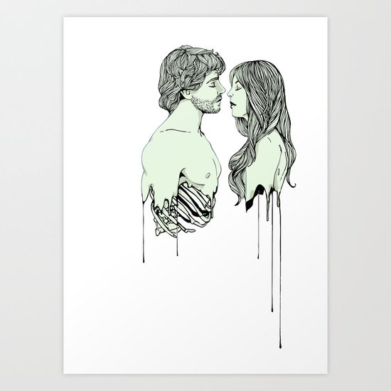 Naka-Choko Art Print