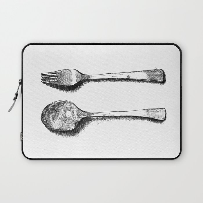 spoon and fork Laptop Sleeve