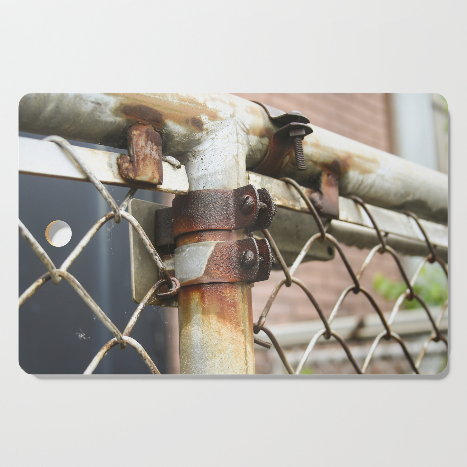 Rusty Chain Link Fence Cutting Board By Shanestillz Society6