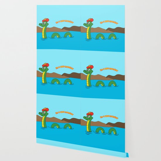 Nesie Loch Ness Monster Wallpaper By Pod Apparel Society6