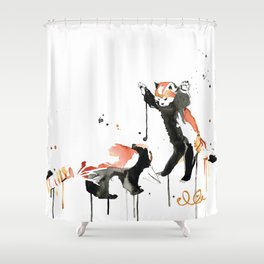 Red Pandas. Shower Curtain