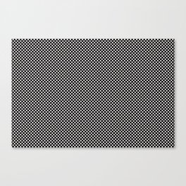 Black and Pale Pink Uniform Tiny Polka Dot Pattern Pairs DE 2022 Popular Color Crystal Clear DE6008 Canvas Print
