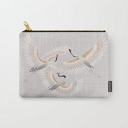 traditional Japanese cranes bright illustration Carry-All Pouch