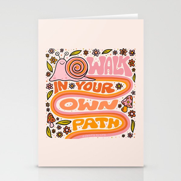 Walk In Your Own Path Stationery Cards