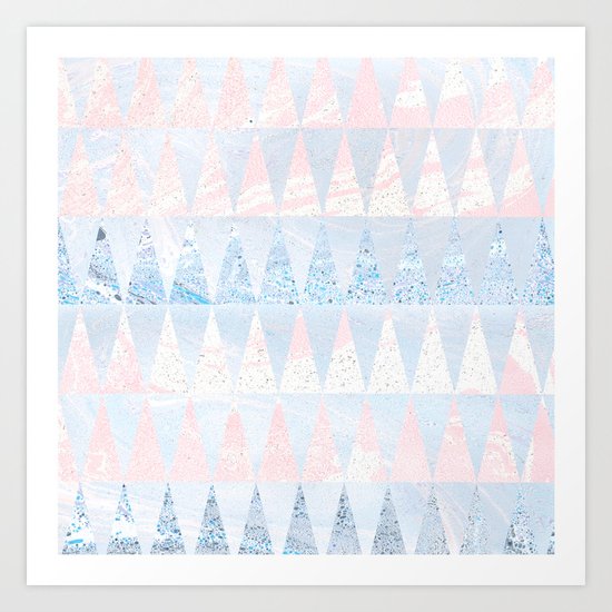 Geometric shapes Art Print