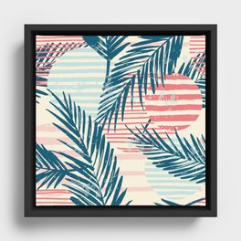 exotic pattern Framed Canvas