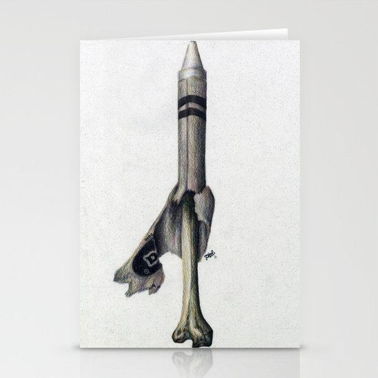 To The Core: White Stationery Cards