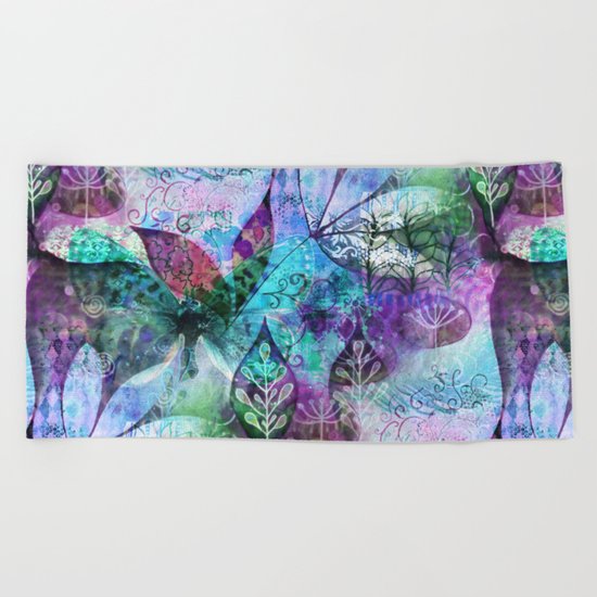 Nocturnal Whimsy Beach Towel
