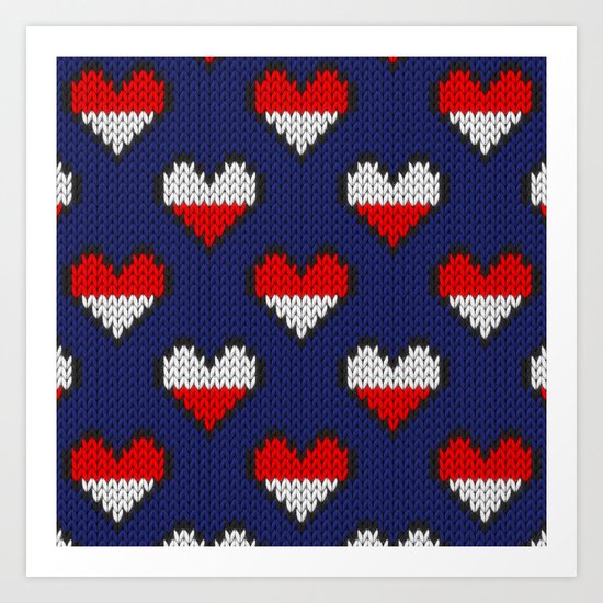 Heart half full half empty Art Print