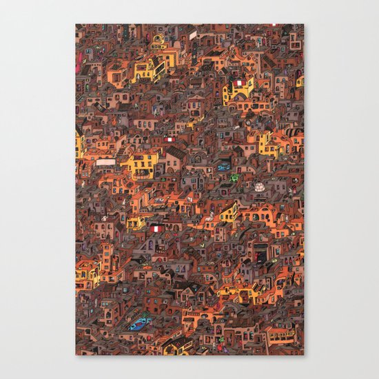 Gold Favela Canvas Print