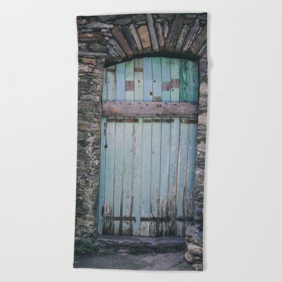 Old Blue Door II Beach Towel