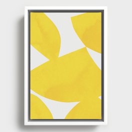 Close to Yellow 02 Framed Canvas