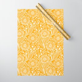 Saffron Coneflowers Wrapping Paper