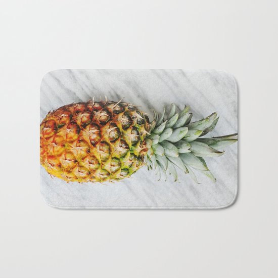 Ananas and Marble Bath Mat