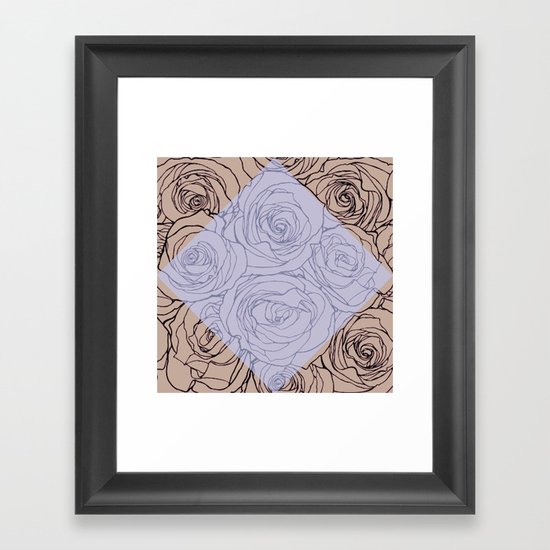 Art Nouveau Rose Framed Art Print