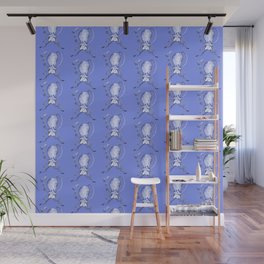 Quirky Octopus Blue Wall Mural