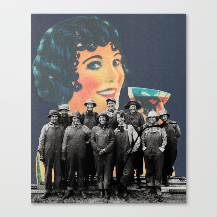 Women's Work - collage by Mackenna Morse Canvas Print