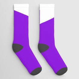 v (White & Violet Letter) Socks