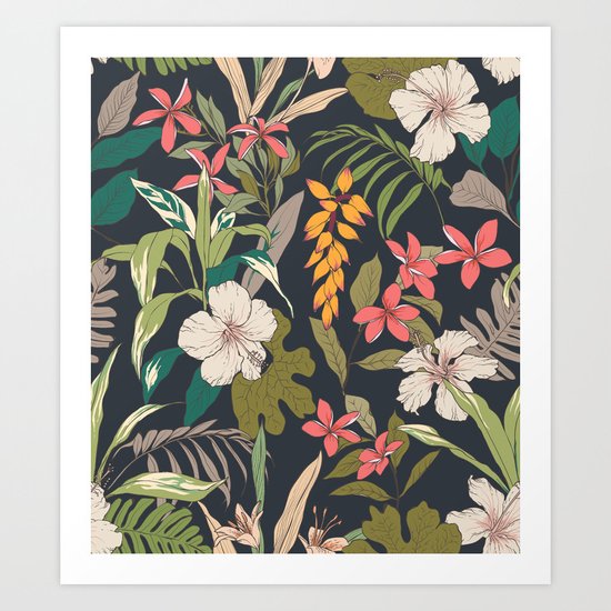 tropical flower Art Print
