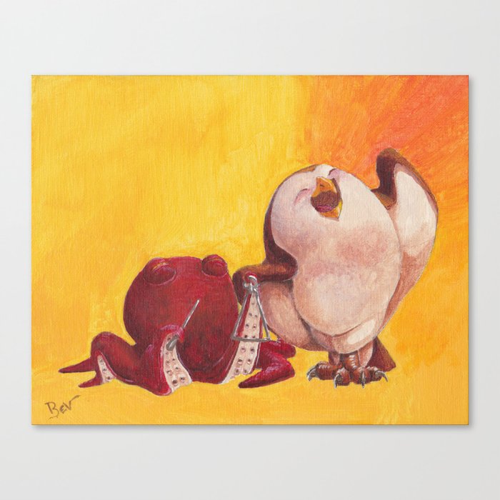 Owl & Octopus: Duet Canvas Print