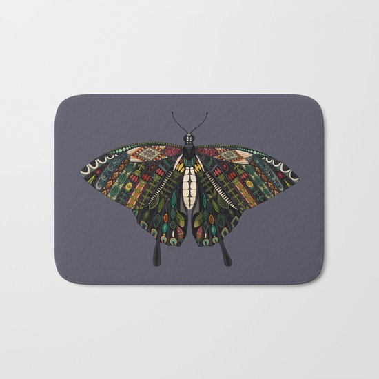swallowtail butterfly dusk Bath Mat