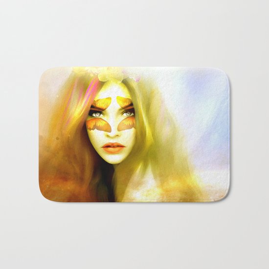 Butterfly angel Bath Mat