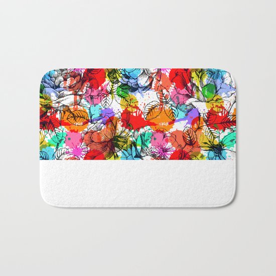Beautiful Summer Pattern Bath Mat