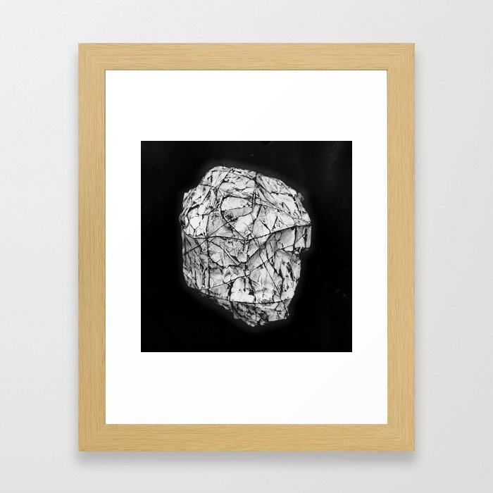 Paper Rock Framed Art Print