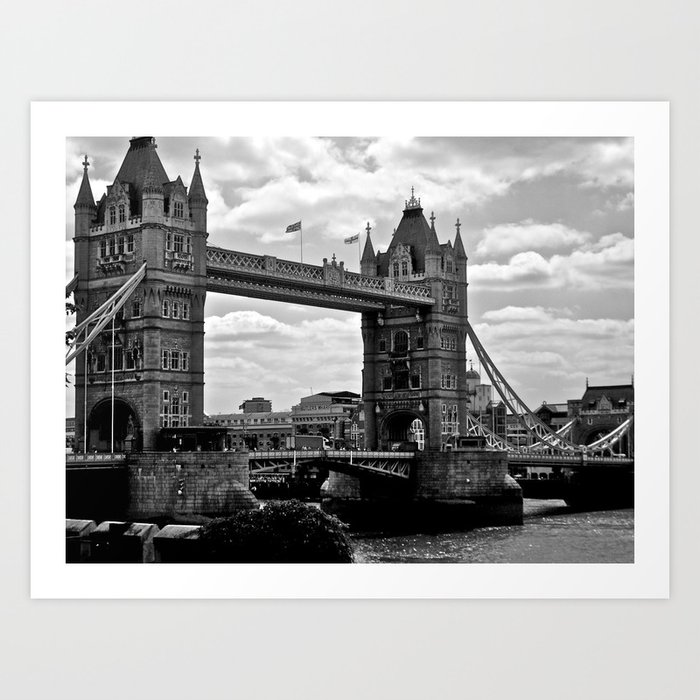 London Bridge Black&White Art Print
