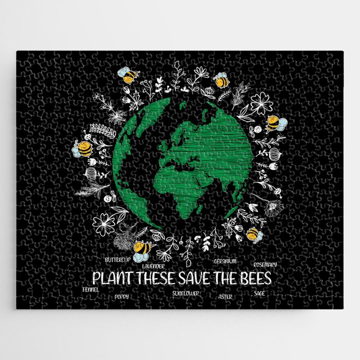 Plant These Save The Bees Jigsaw Puzzle