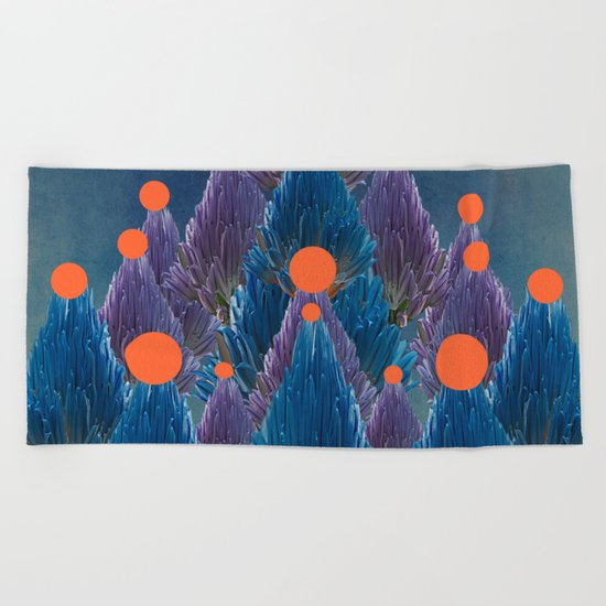 Floral abstract(49). Beach Towel