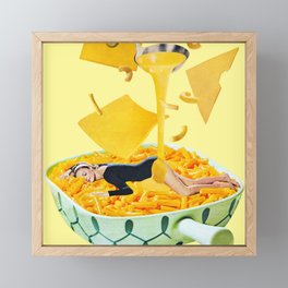 Cheese Dreams (Yellow) Framed Mini Art Print