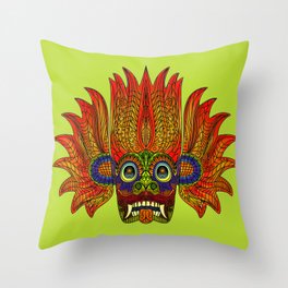 Sri Lanka Devil Mask POP1 Throw Pillow