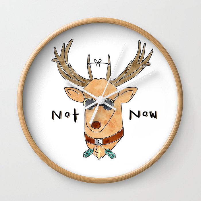 Not Now Wall Clock