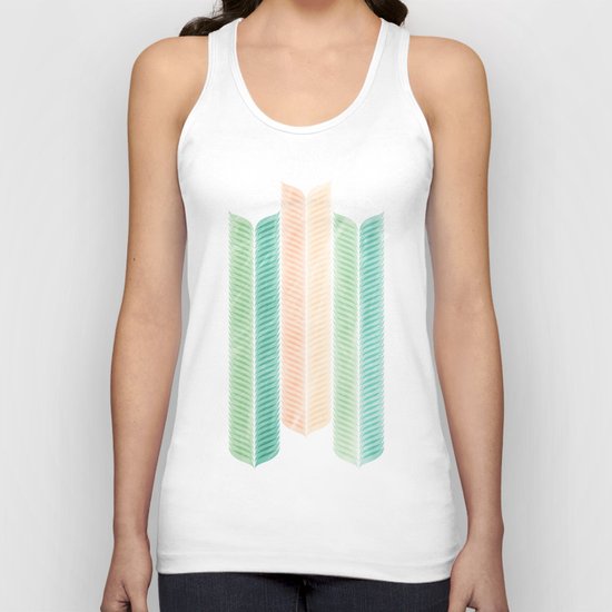 Feather Pattern Unisex Tank Top