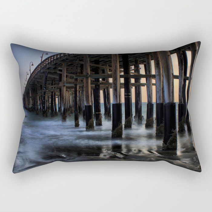 Sunset Pier Rectangular Pillow