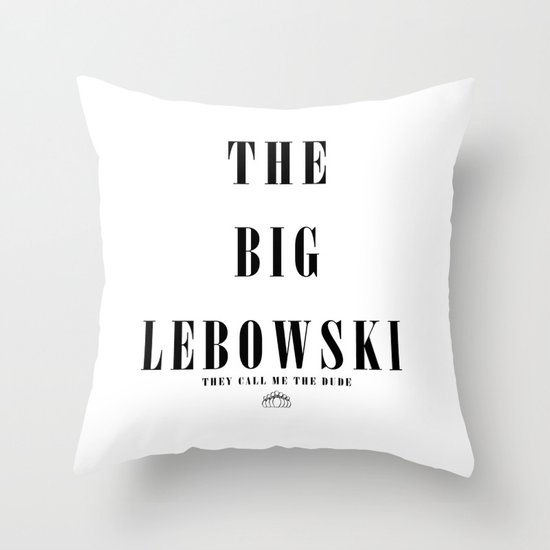 The Big Lebowski Throw Pillow