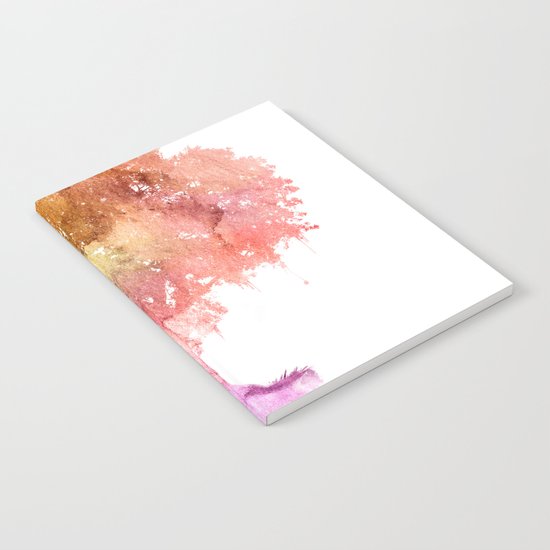 Watercolor tree painting Notebook