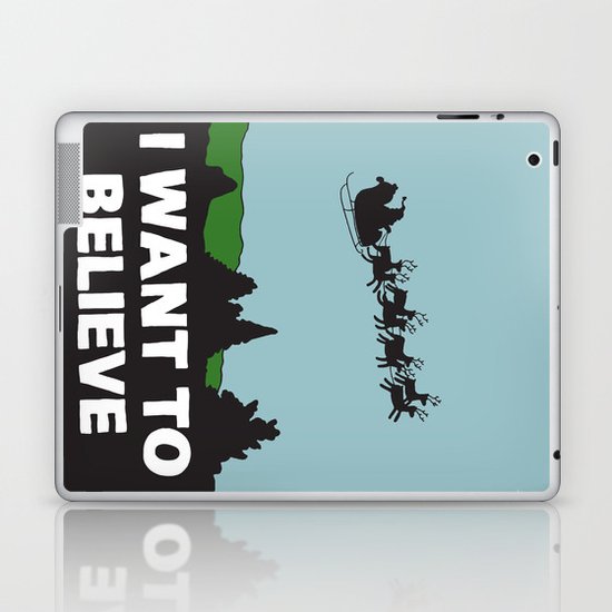 I Want To Believe (in Santa) Laptop & iPad Skin