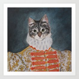 Elizabethan Cat Art Print