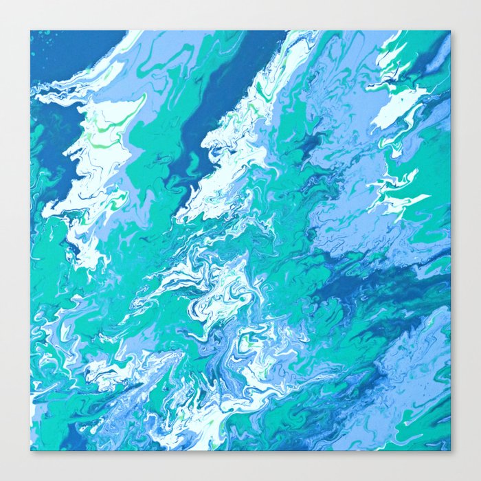 Stormy Weather Blue Canvas Print