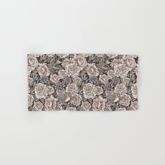 Flowers & Swallows Hand & Bath Towel