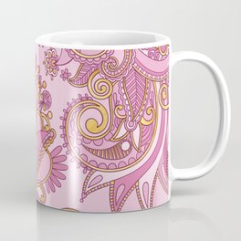 Paisley Floral Ornament  Pastel Blush Pink Mug