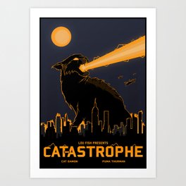 Cat-astrophe Art Print