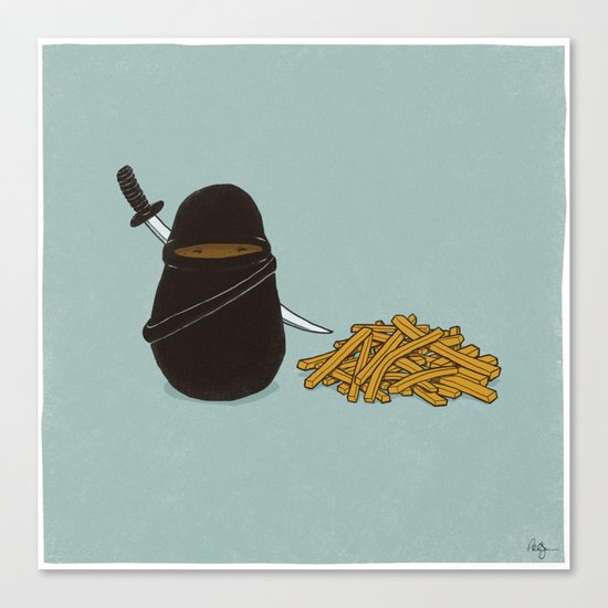 Potato Ninja Canvas Print